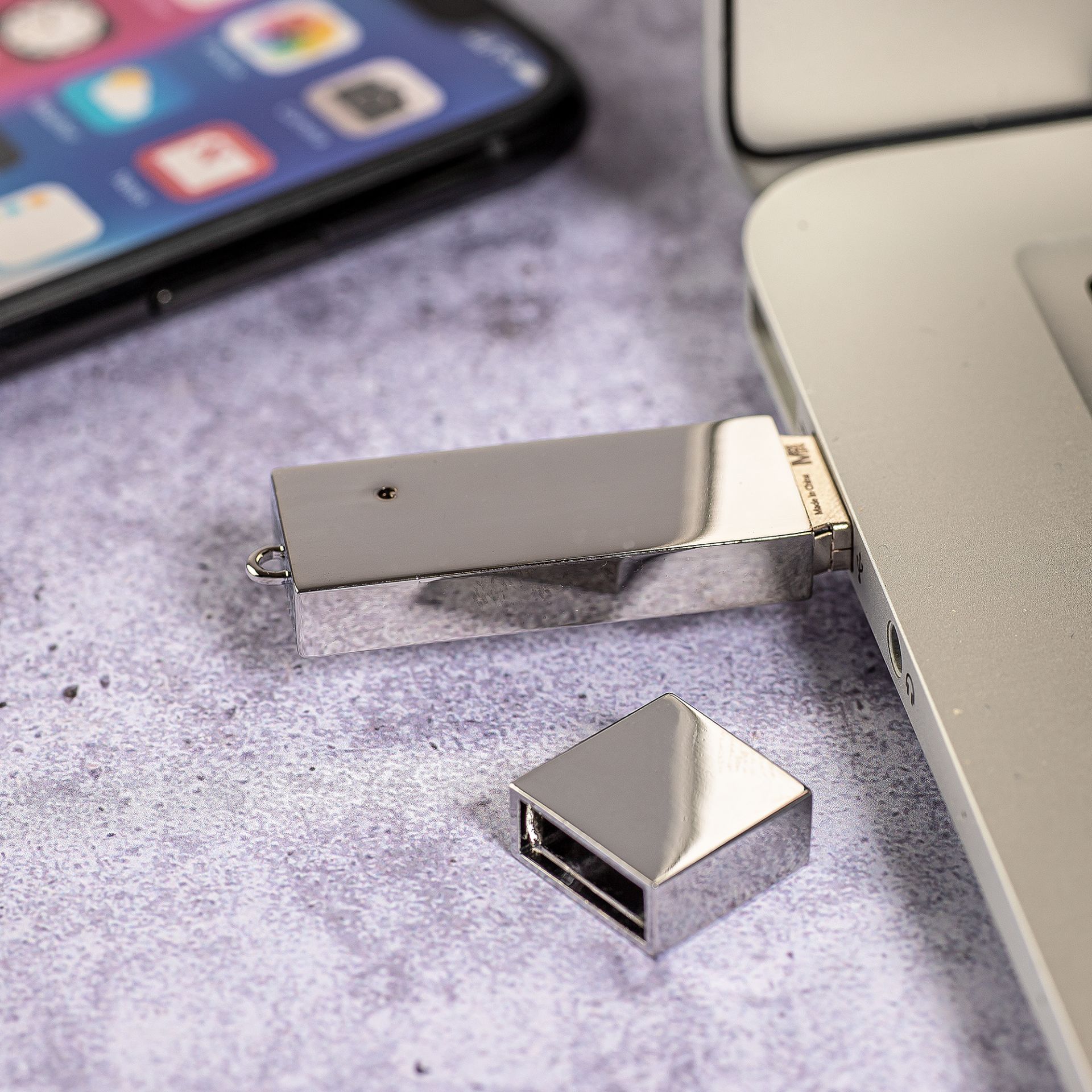 USB-Stick Chrom